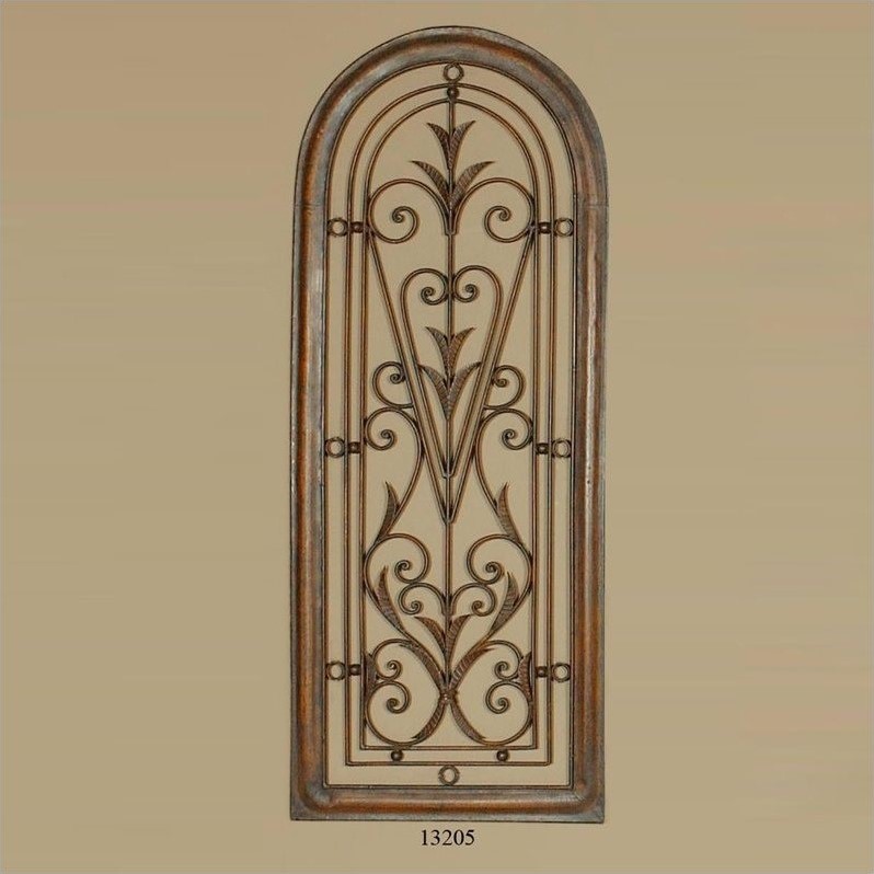 Uttermost Cristy Traditional Petite Metal Wall Art in Brown/Bronze