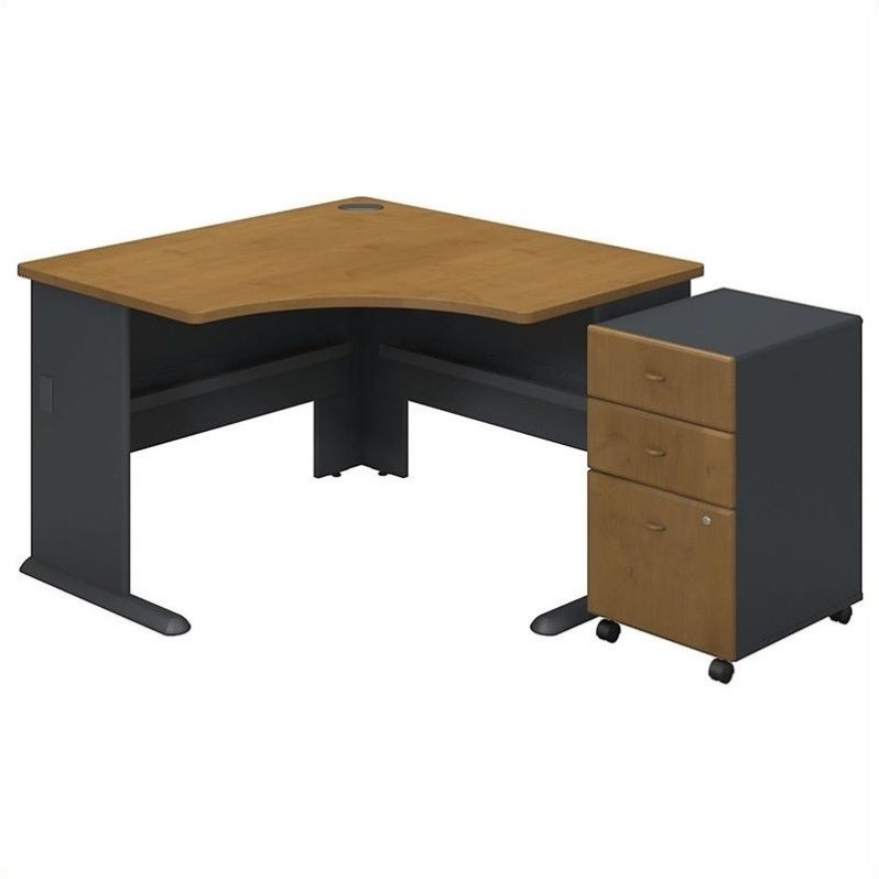 Bush Business Furniture Series A 48" Corner Desk and File