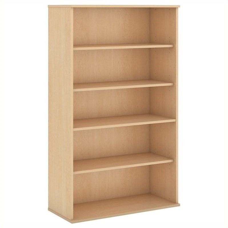 66H 5 Shelf Bookcase in Natural Maple Engineered Wood BK6636AC