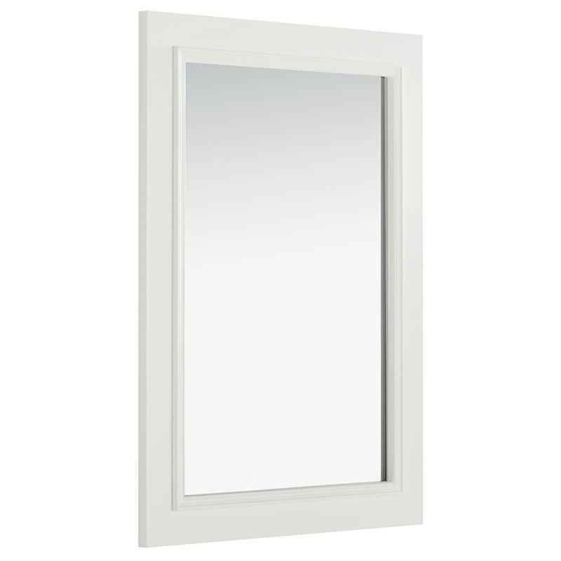 Simpli Home Cambridge 22" x 30" Mirror in Soft White 4AXCVCBW2230M
