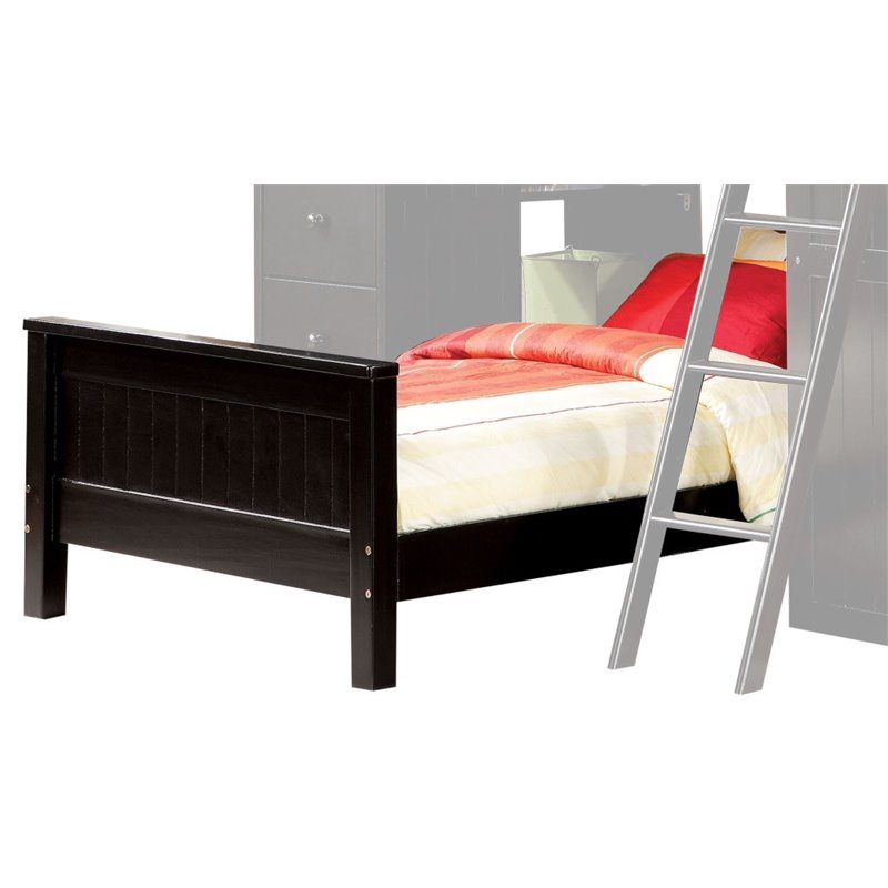 ACME Furniture Willoughby Lower Loft Twin Panel Bed in Black
