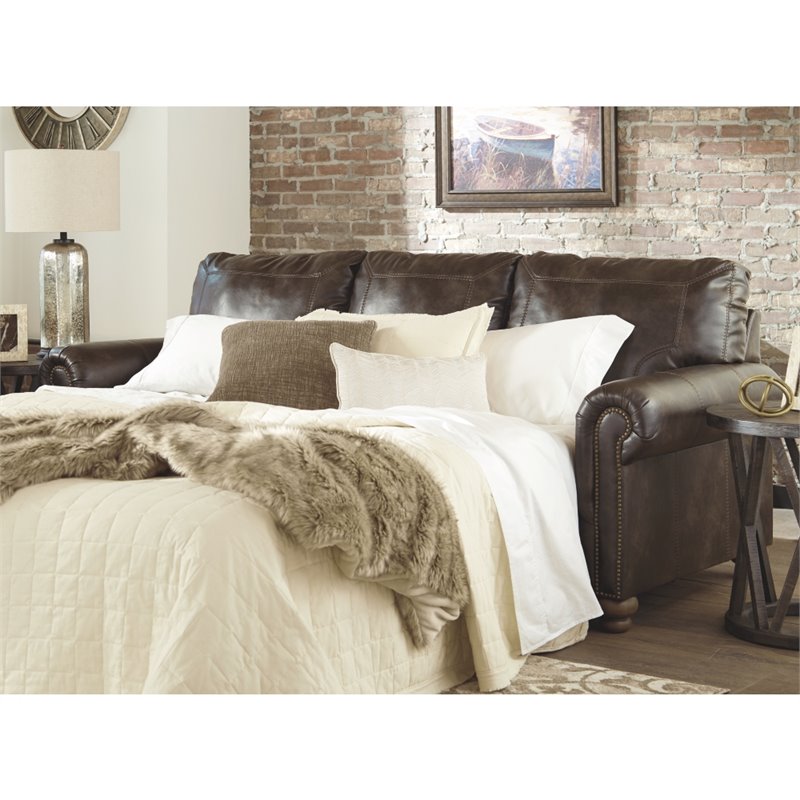 Signature Design by Ashley Nicorvo Queen Sleeper Sofa in Coffee 8050539