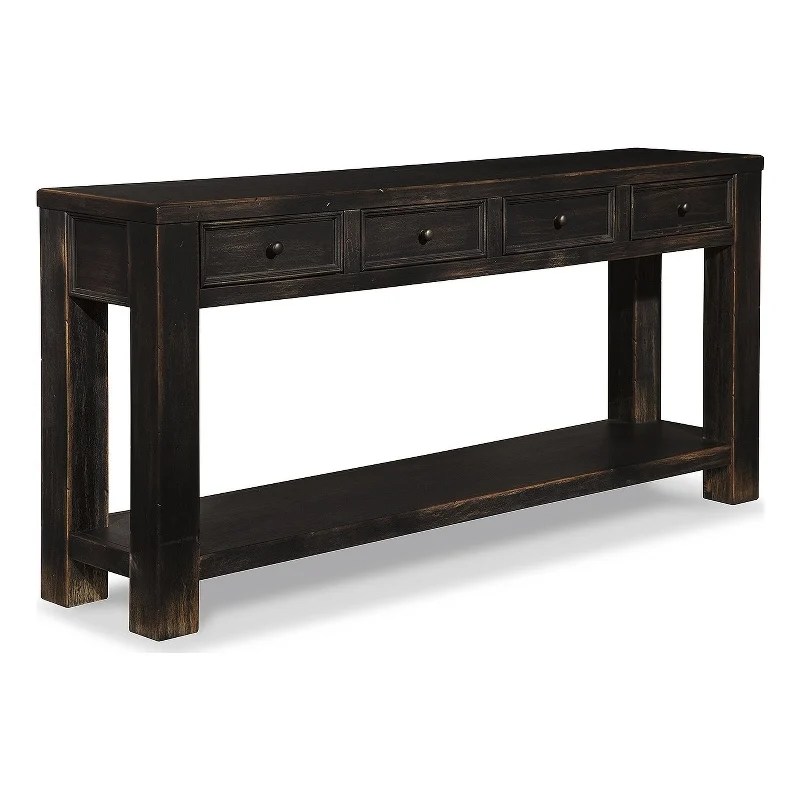 Ashley Furniture Gavelston Console Table in Black Cymax Business