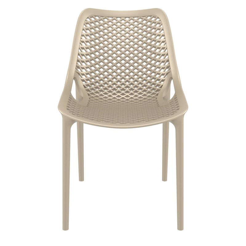 Compamia Air Outdoor Patio Dining Chair in Taupe