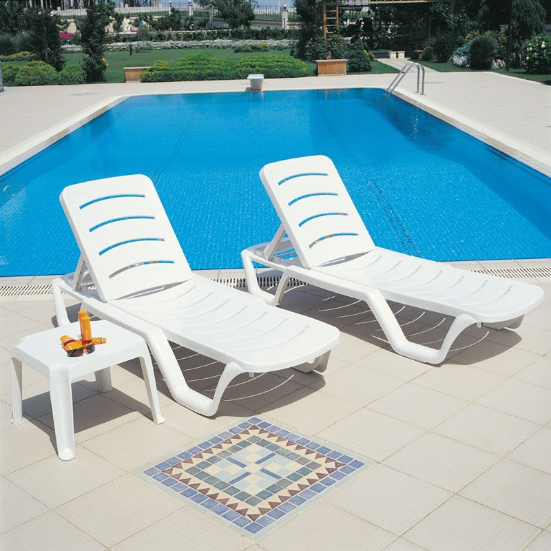 Compamia Sunlight Pool Chaise Lounge in White