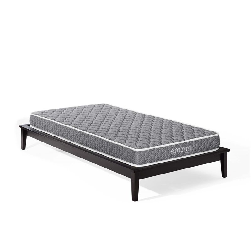 Modway Emma 6" Narrow Twin Mattress in Gray Cymax Business
