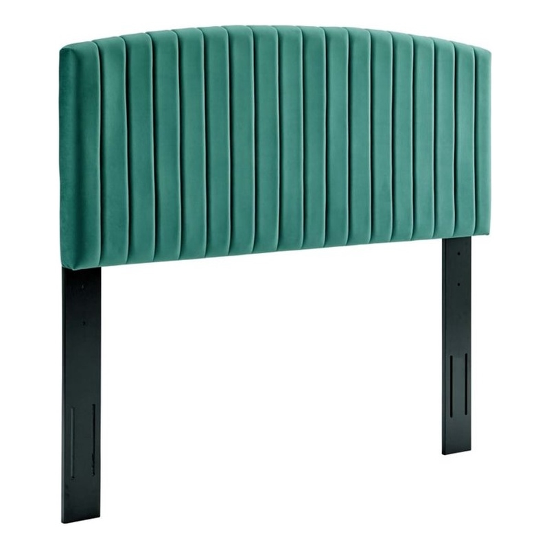Modway Rebecca Velvet Twin Headboard in Teal Cymax Business