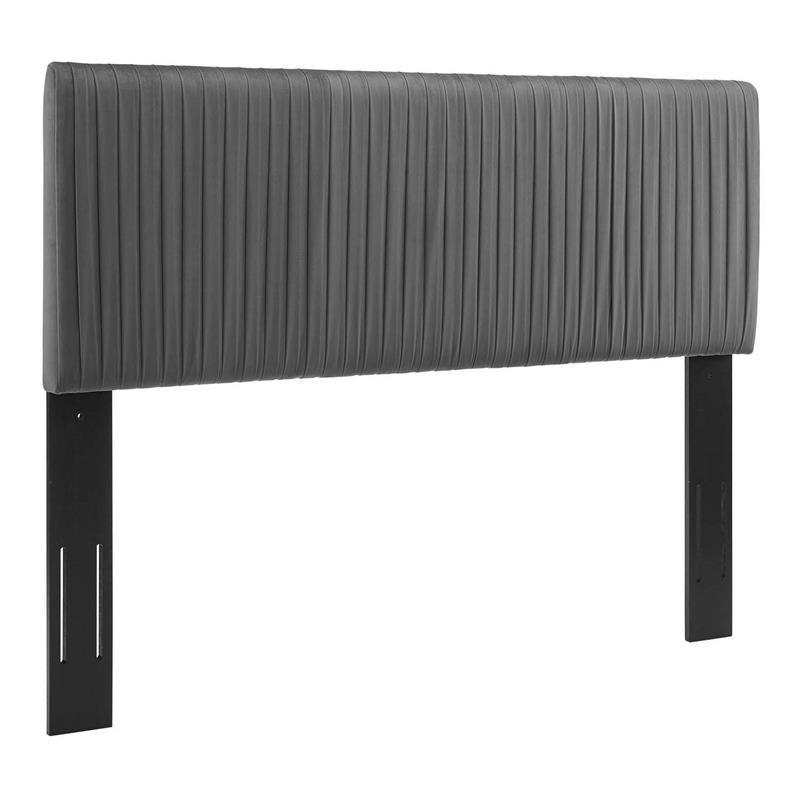 Modway Eloise Channel Tufted King/California King Velvet Headboard in