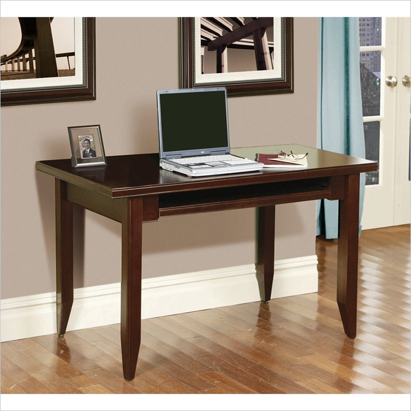 Kathy Ireland Home by Martin Tribeca Loft Wood Writing Desk in Cherry