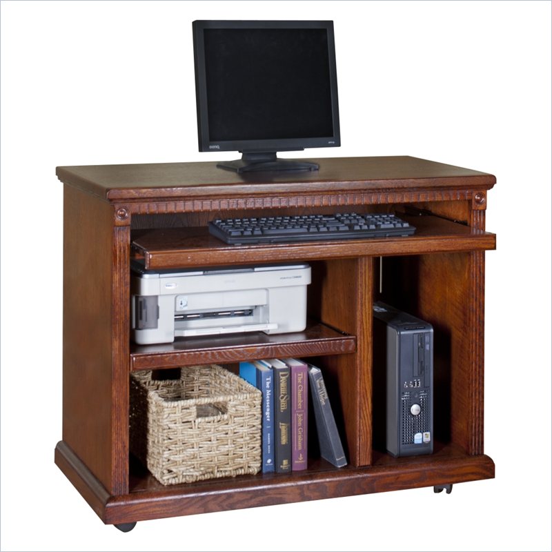 Kathy Ireland Home by Martin Huntington Oxford Wood Computer Cart in