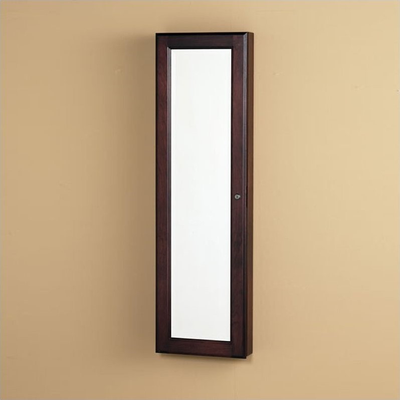 Southern Enterprises Sophia WallMount Jewelry Mirror in Cherry VM5061C
