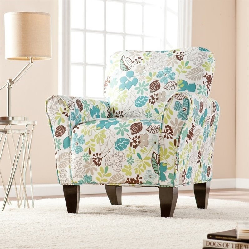 Southern Enterprises Madigan Accent Arm Chair in Floral Print UP9308