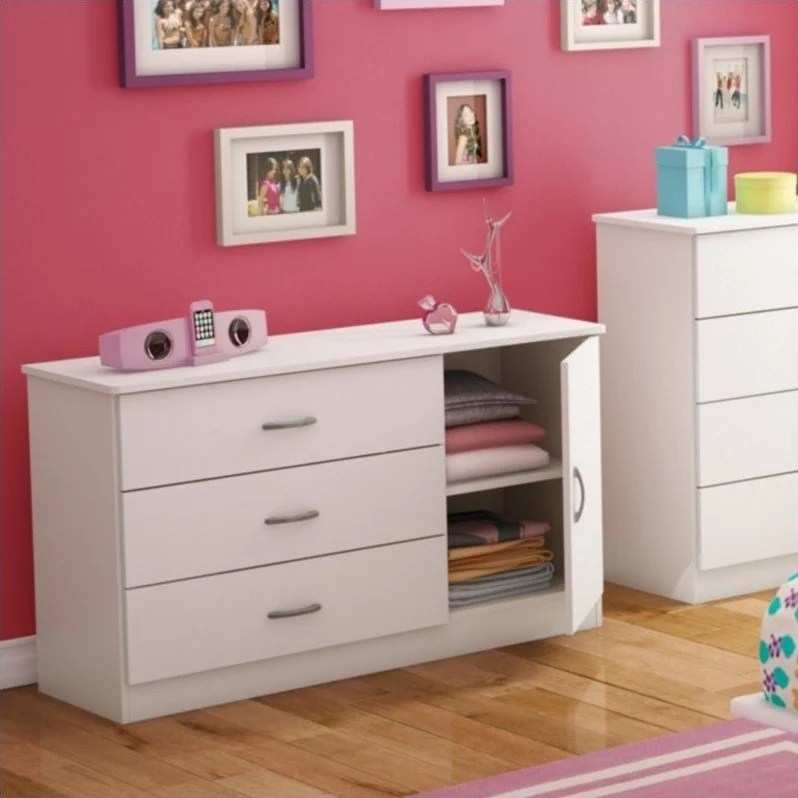 South Shore Libra Dresser in Pure White 3050028