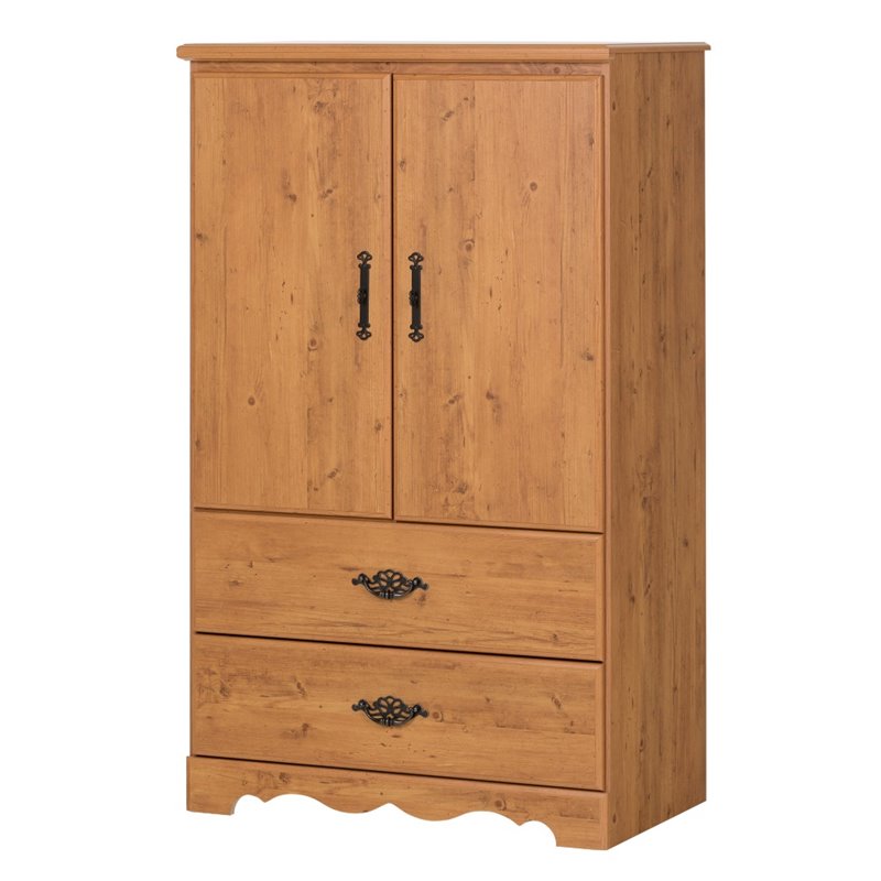 South Shore Prairie Country Pine Armoire 3232038