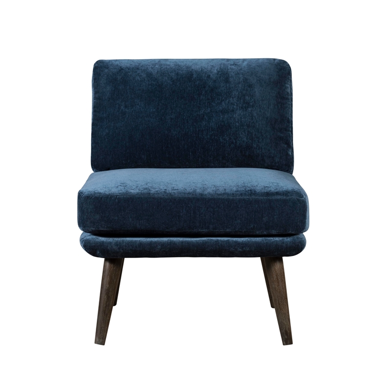 Tommy Hilfiger Pelham Armless Accent Chair in Navy Blue UPH20027G