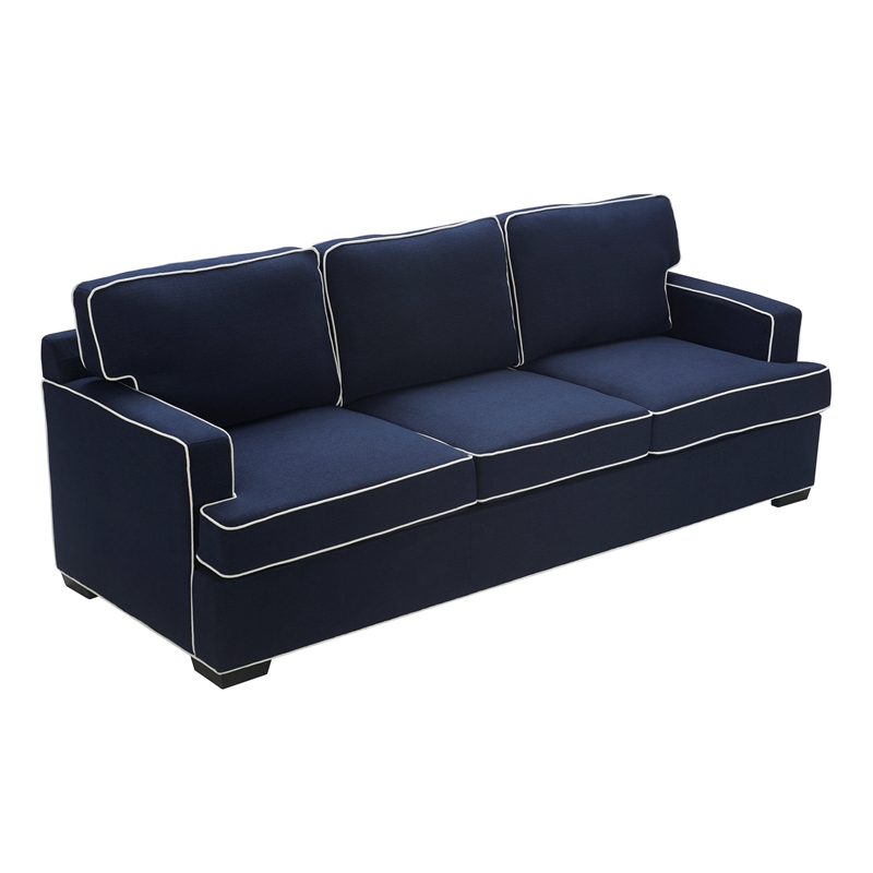 Tommy Hilfiger Cardiff Sofa American Navy with White Piping