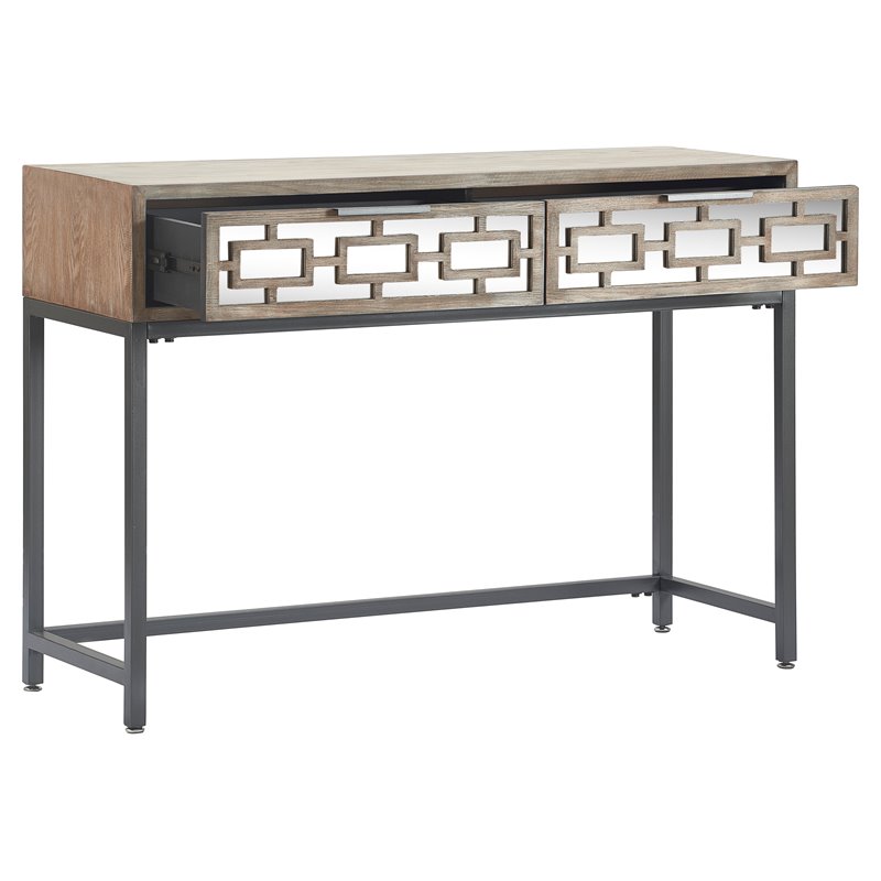 Tommy Hilfiger Hayworth Mirrored Console Table Ash Gray FUTB20068A