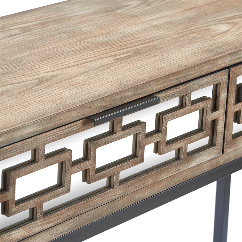 Tommy Hilfiger Hayworth Mirrored Console Table Ash Gray FUTB20068A
