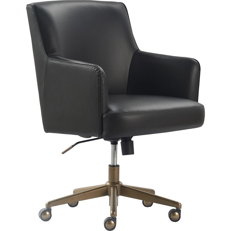 Tommy Hilfiger Belmont Home Office Chair Gray Leather