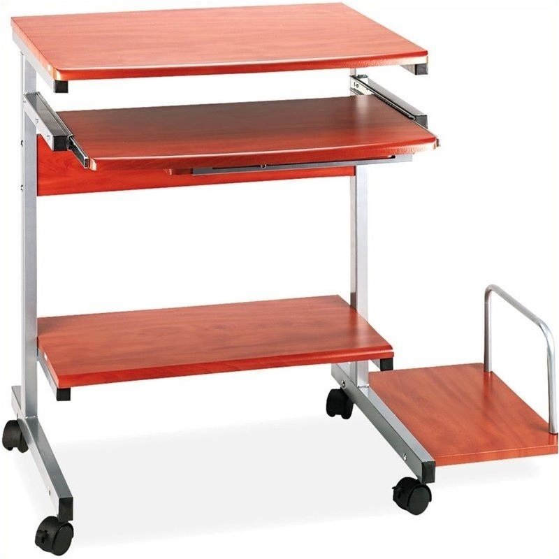 Mayline Eastwinds Portrait Mobile Wood Computer Cart 946
