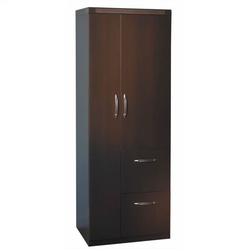 Mayline Aberdeen Personal Storage Tower in Mocha Cymax Business
