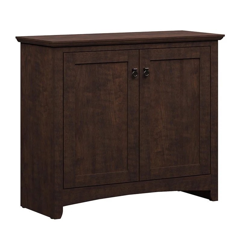 Bush Furniture Buena Vista Small Storage with Doors in Cherry