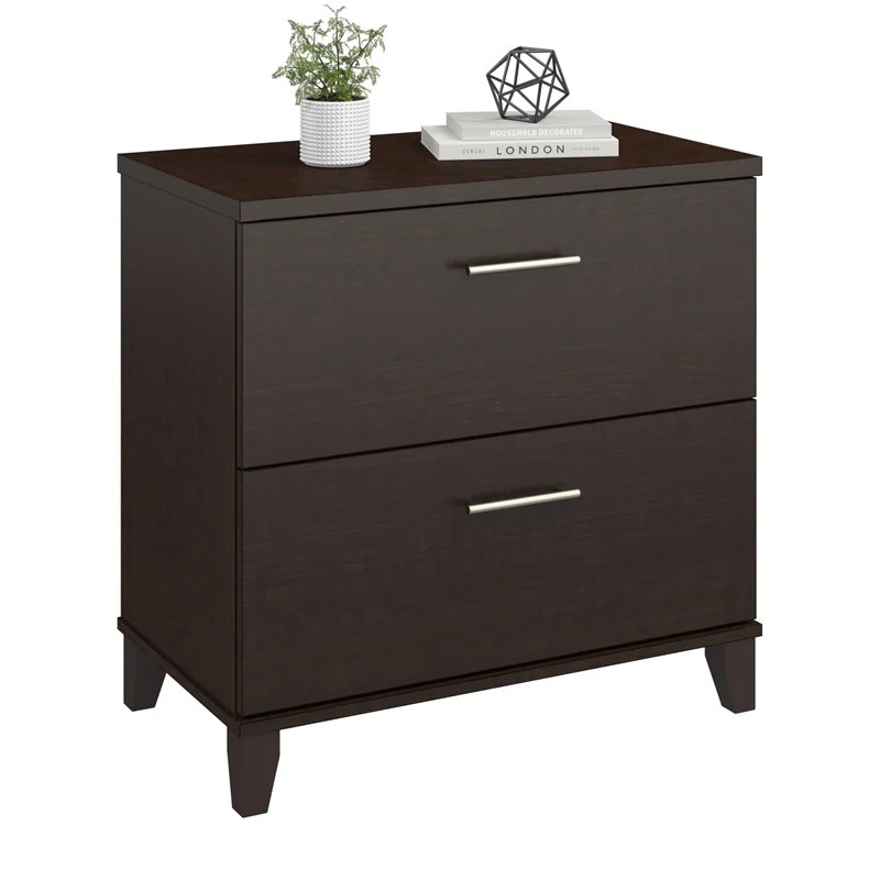 Bush Furniture Somerset Lateral File in Mocha Cherry WC81880