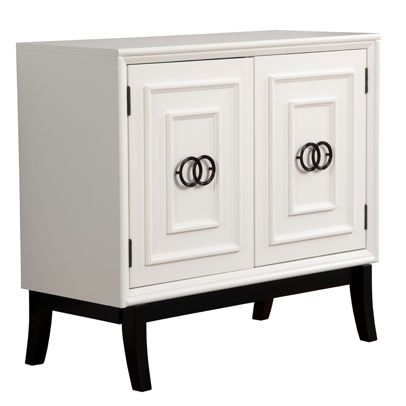 Alpine Furniture Zen Wood Accent Chest in White Cymax Business
