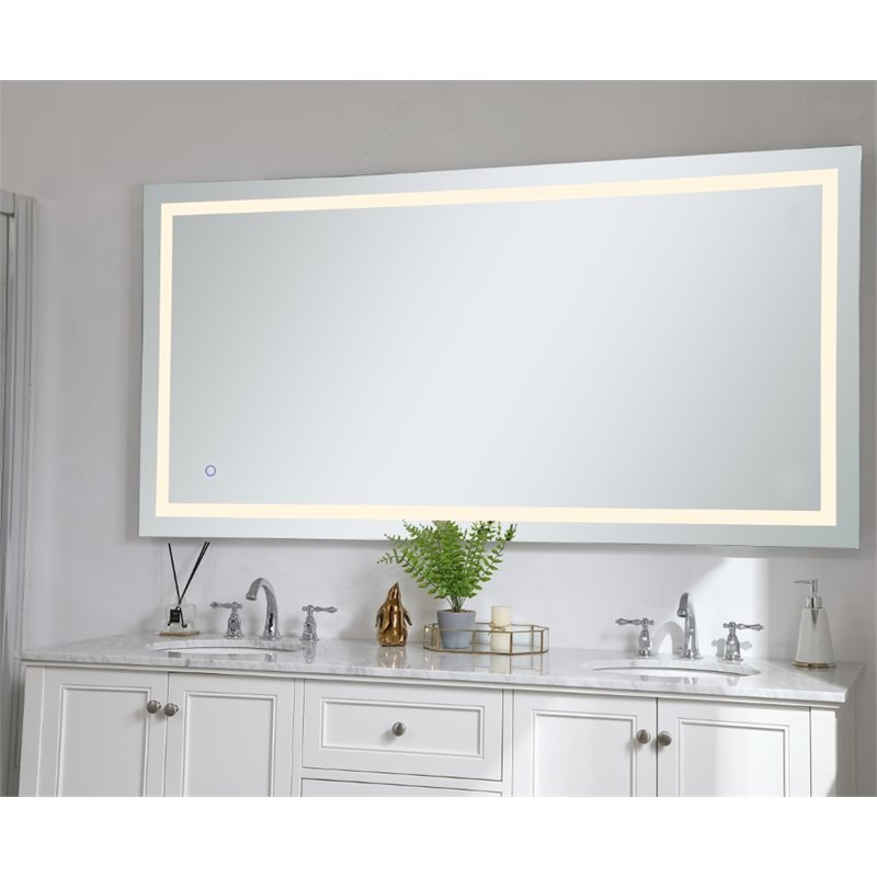 Elegant Decor Helios 36" x 72" Hardwired LED Bathroom Mirror with Touch