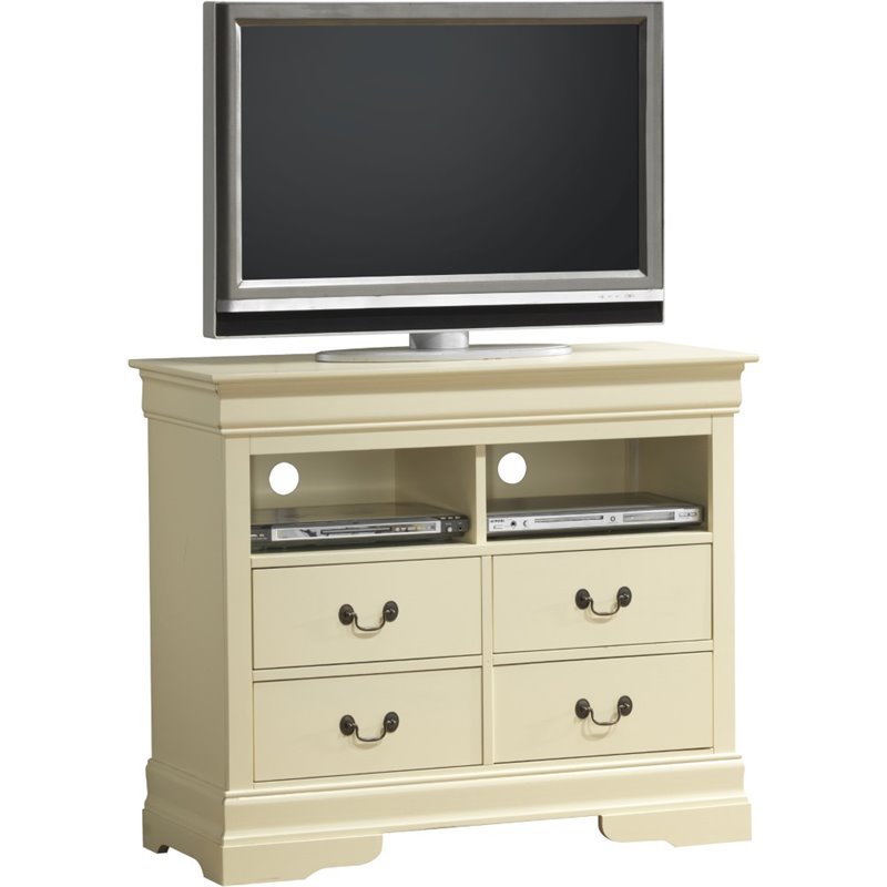 Glory Furniture Louis Phillipe TV Stand in Beige