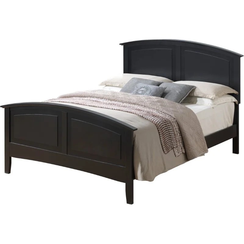 Glory Furniture Hammond Queen Panel Bed in Black