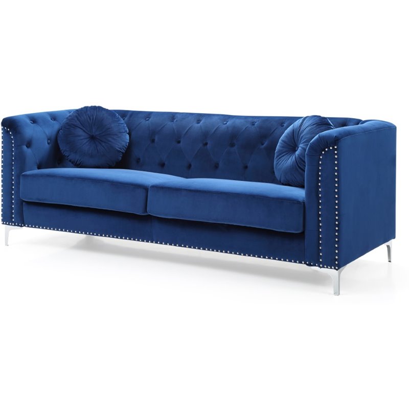 Navy Velvet Sofa Canada Baci Living Room