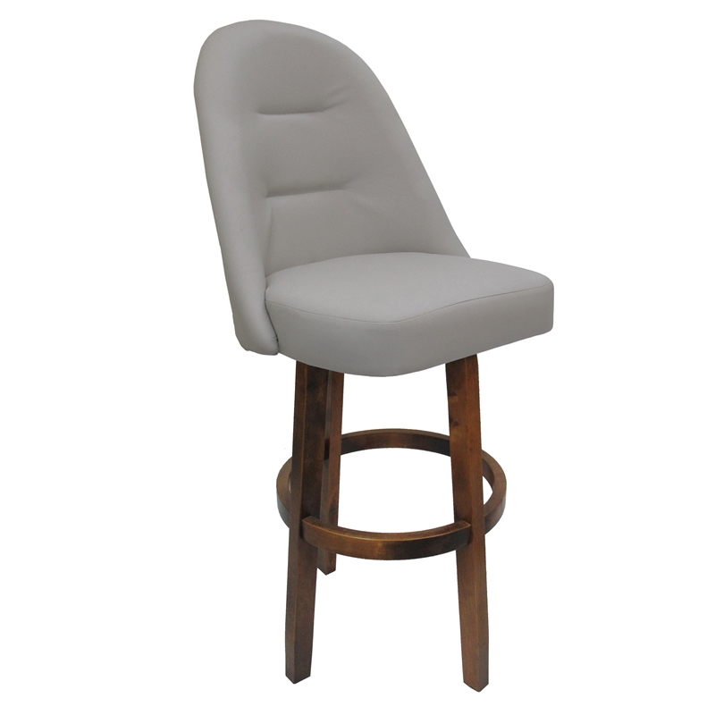 Extra Tall Swivel Bar Stool 34" M235 Vivian Base Ocean Beige Dark