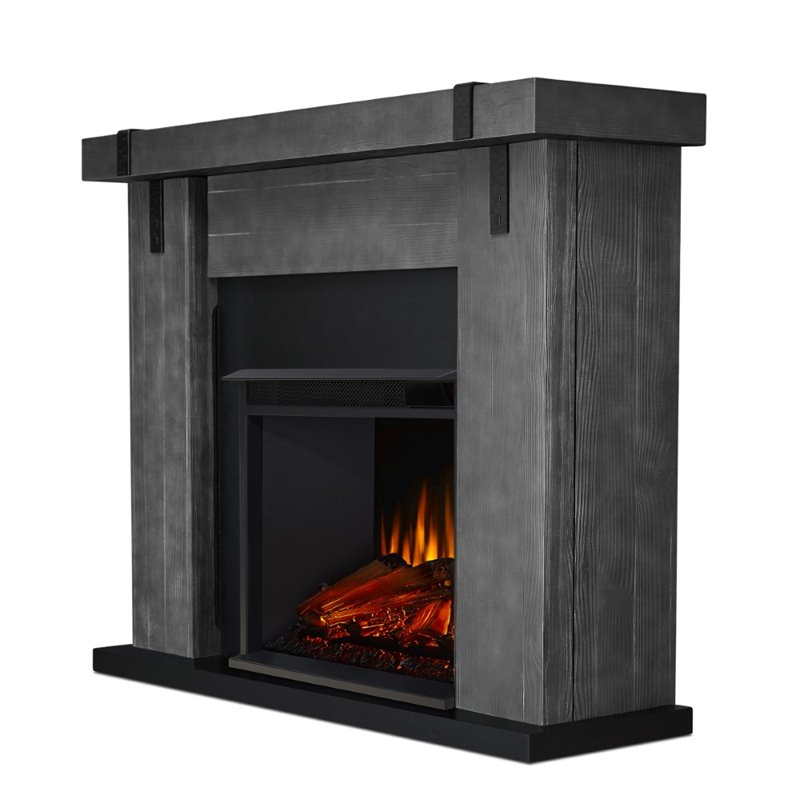 Real Flame Aspen Electric Fireplace in Gray Barnwood 9220EGBW