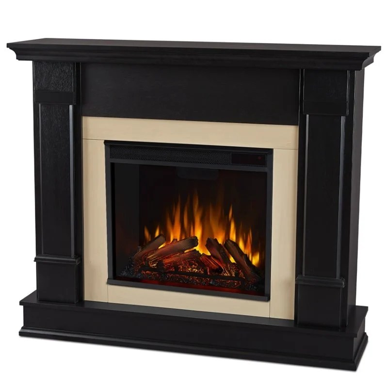 Real Flame Silverton Indoor Electric Fireplace in Black G8600EB