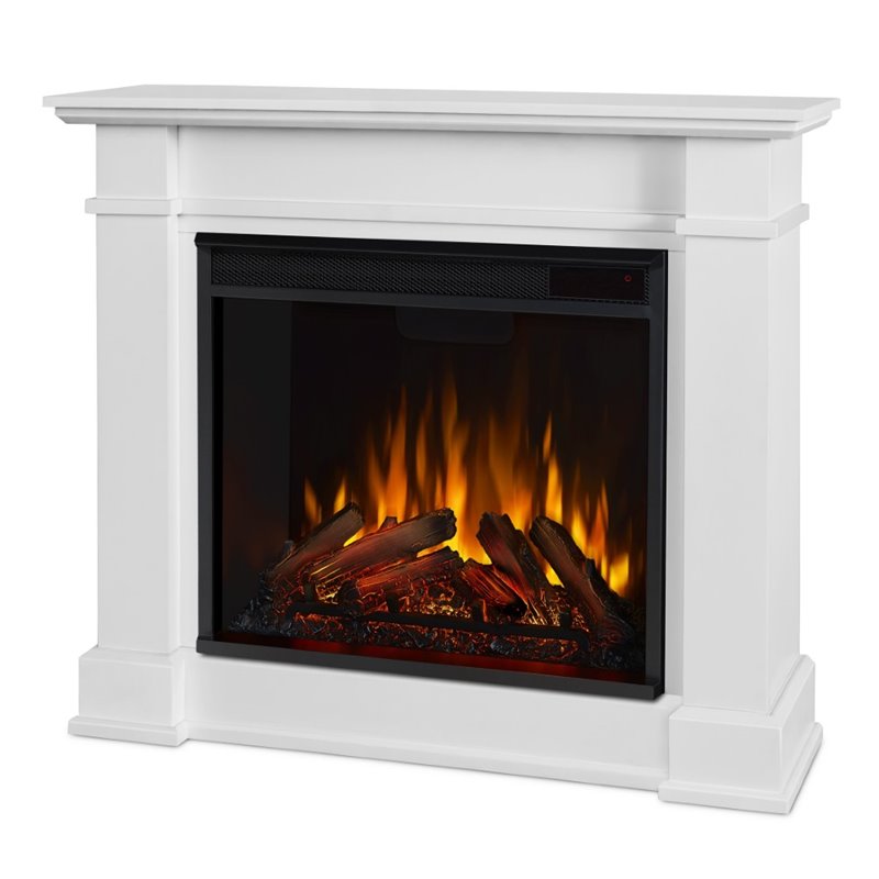 Real Flame Devin Indoor Electric Fireplace in White 1220EW