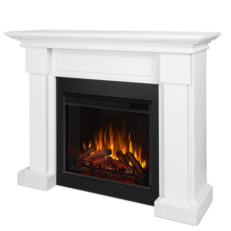 Real Flame Hillcrest Electric Fireplace White 7910EW