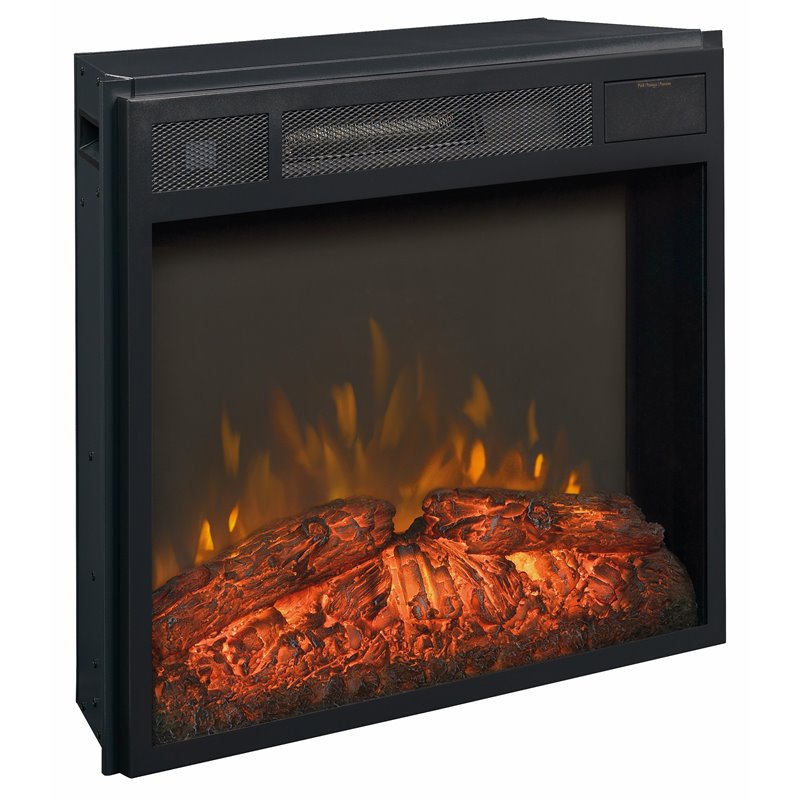Sauder Select Metal Fireplace Insert in Black 418738