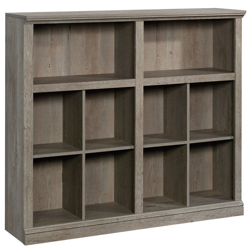 Sauder Misc Storage 4Adjustable Shelf Horizontal Bookcase in Mystic