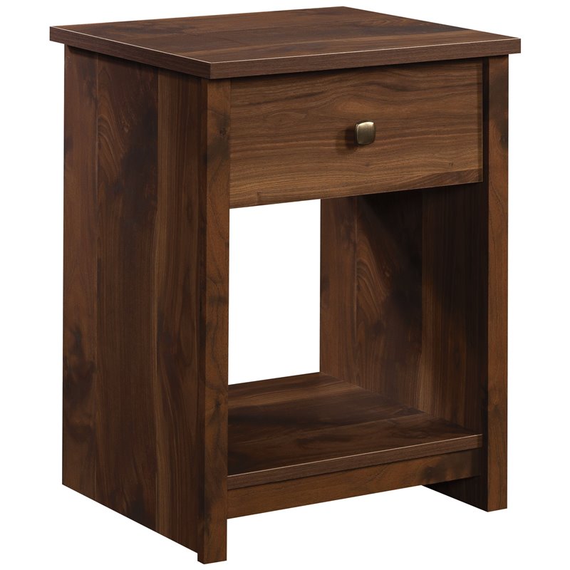 Sauder River Ranch Engineered Wood Night Stand in Grand Walnut