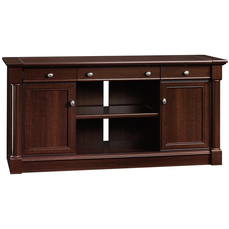Sauder Palladia Wood Credenza in Select Cherry