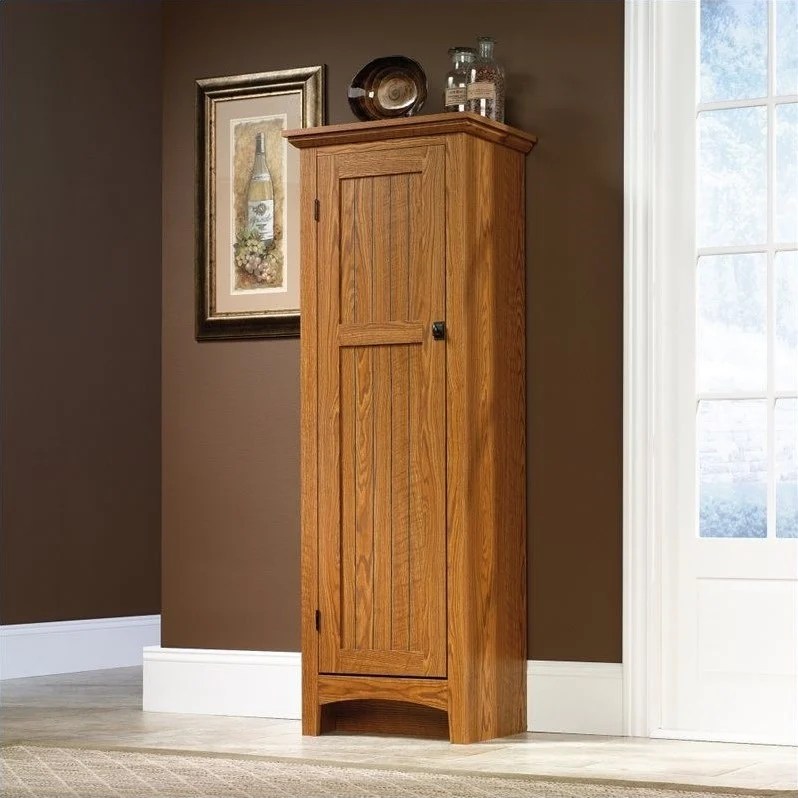 Sauder Select Summer Home Engineered Wood Pantry in Carolina Oak