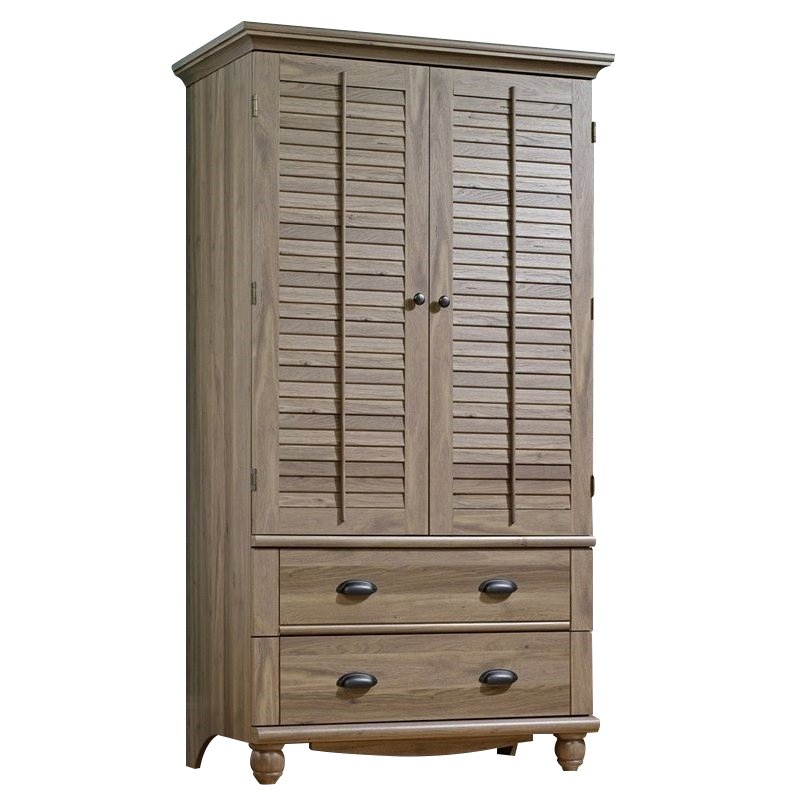 Sauder Harbor View Armoire in Salt Oak 415003