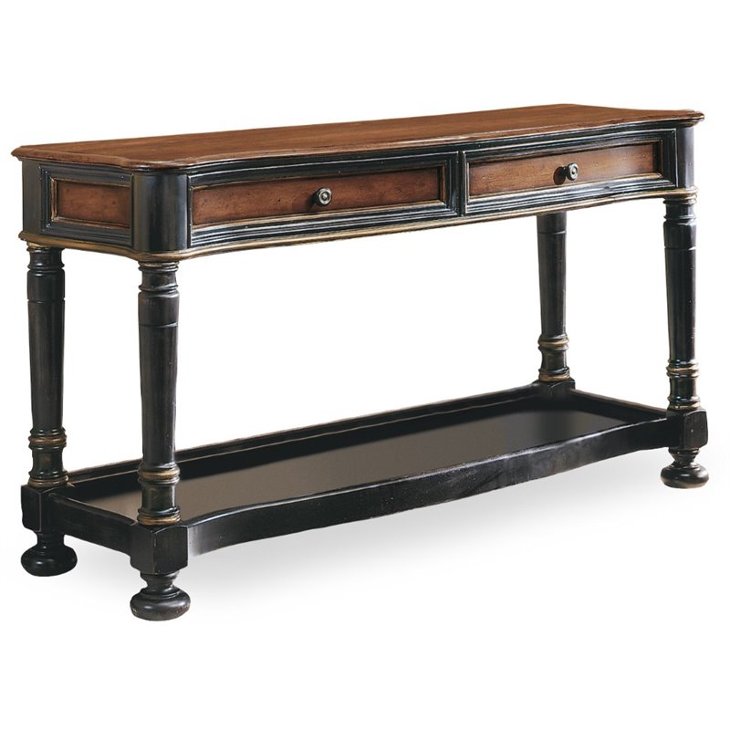 Hooker Furniture Preston Ridge Sofa Table in Cherry/Mahogany Finish