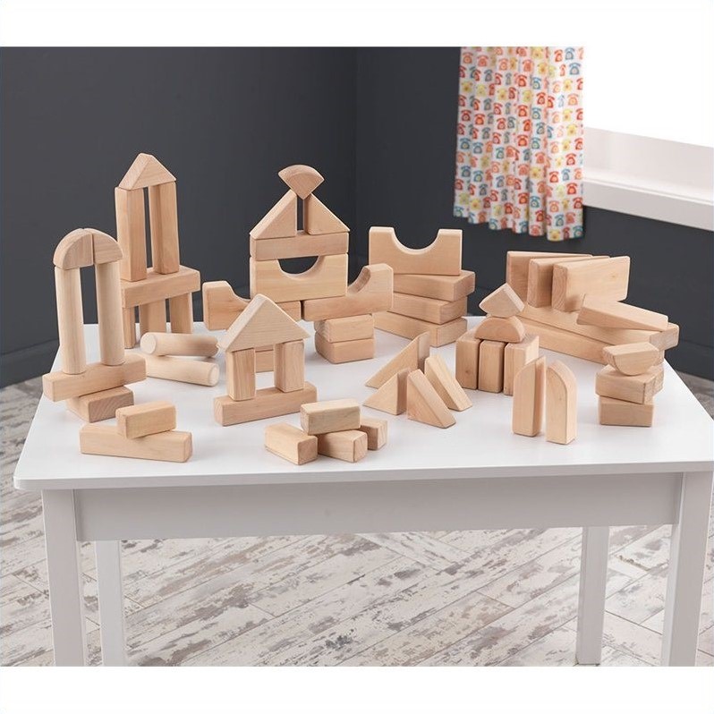 KidKraft 60 Piece Wooden Block Set 63299