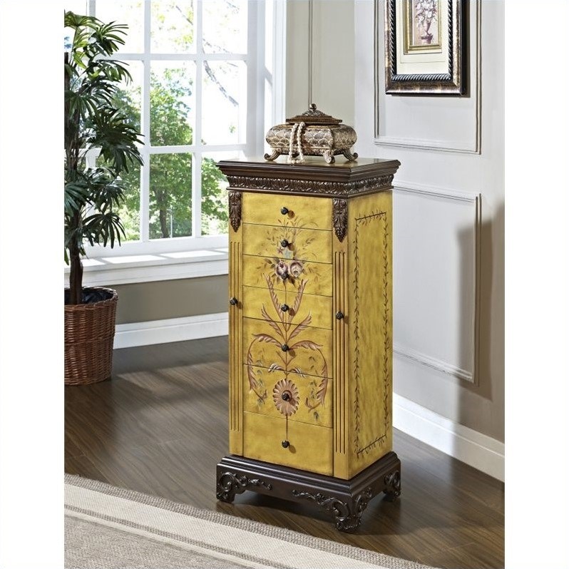 Powell Furniture Masterpiece Hand Painted Jewelry Armoire 582314