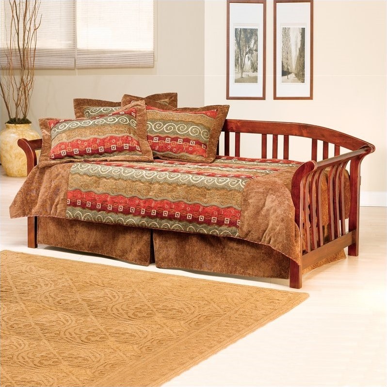 Dorchester Solid Pine Wood Daybed in Brown Cherry Finish 287DBLHX