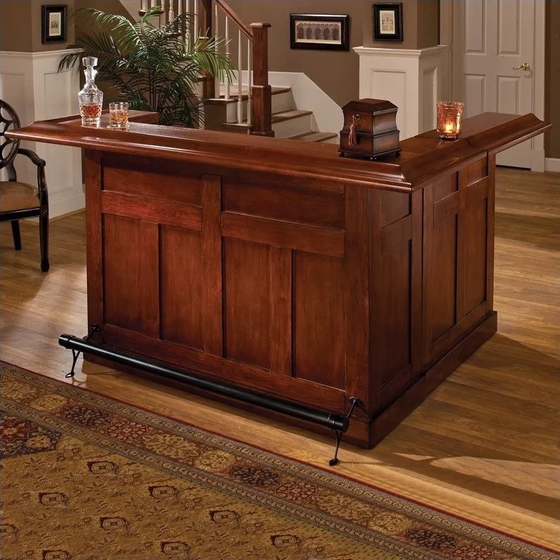 Hillsdale Classic Cherry Large Wrap Around Home Bar 62578AXCHE