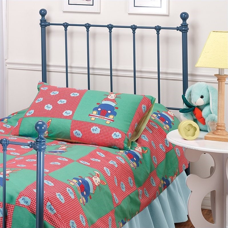 Hillsdale Molly Twin Metal Headboard in Blue 1088340