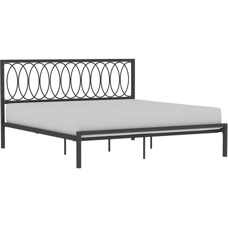 Hillsdale Furniture Naomi Complete KingSize Metal Bed Gray Cymax Business